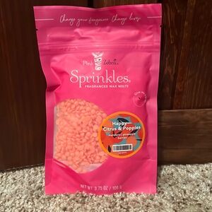 NEW Pink Zebra Happy- Citrus & Poppies 3.75 oz bag of Sprinkles.